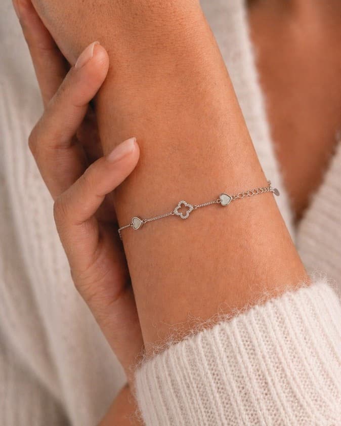 Clover Heart Bracelet