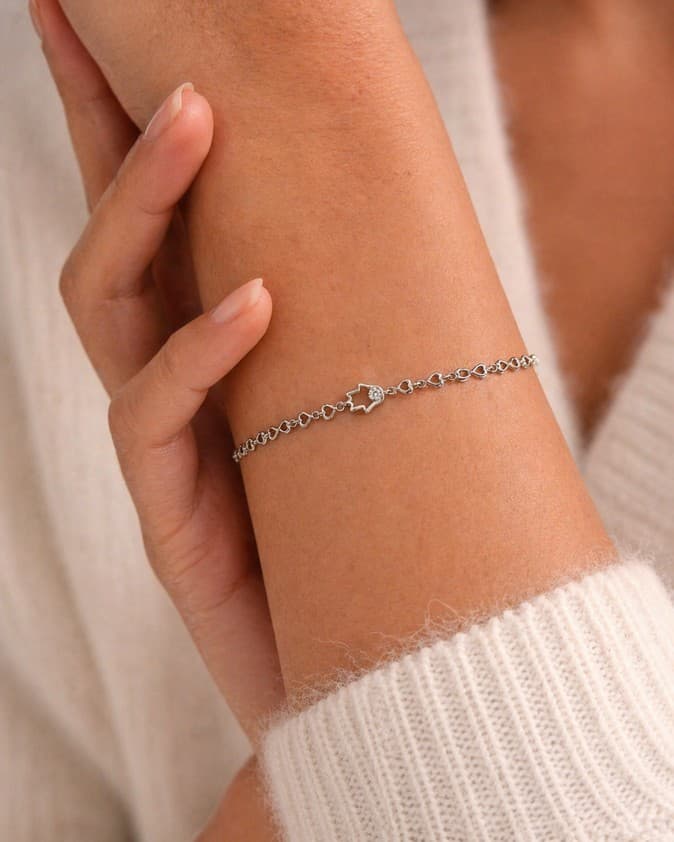 Hamsa Link Bracelet