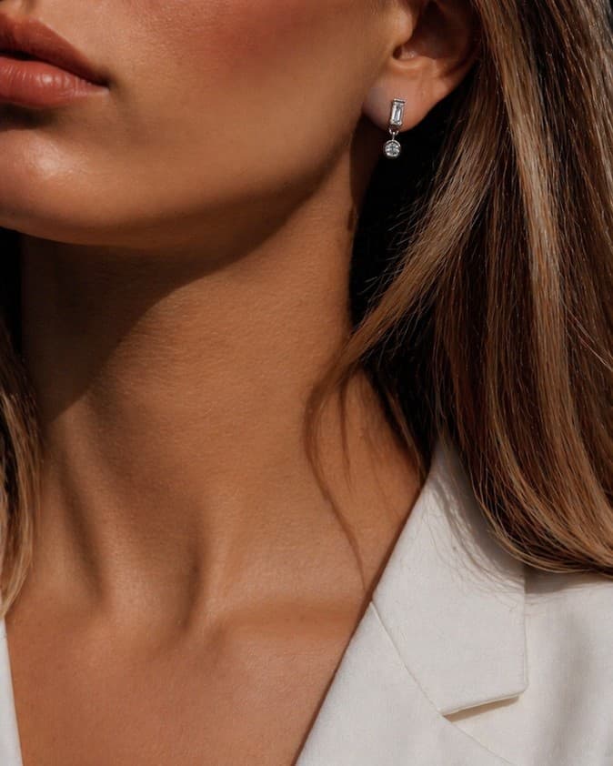 Crystal Drop Studs