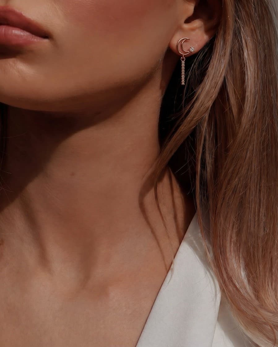 Lunar Bar Earrings